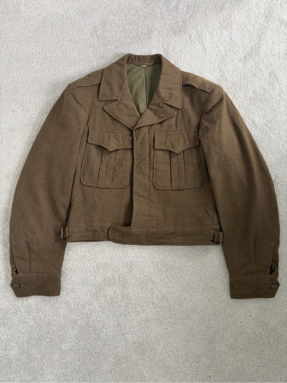 Military-Style Wool Jacket